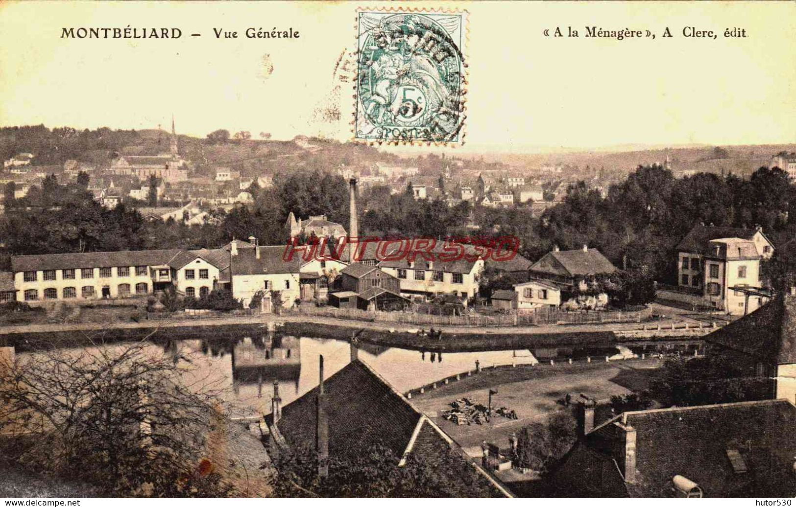 CPA MONTBELIARD - DOUBS - VUE GENERALE - Montbéliard
