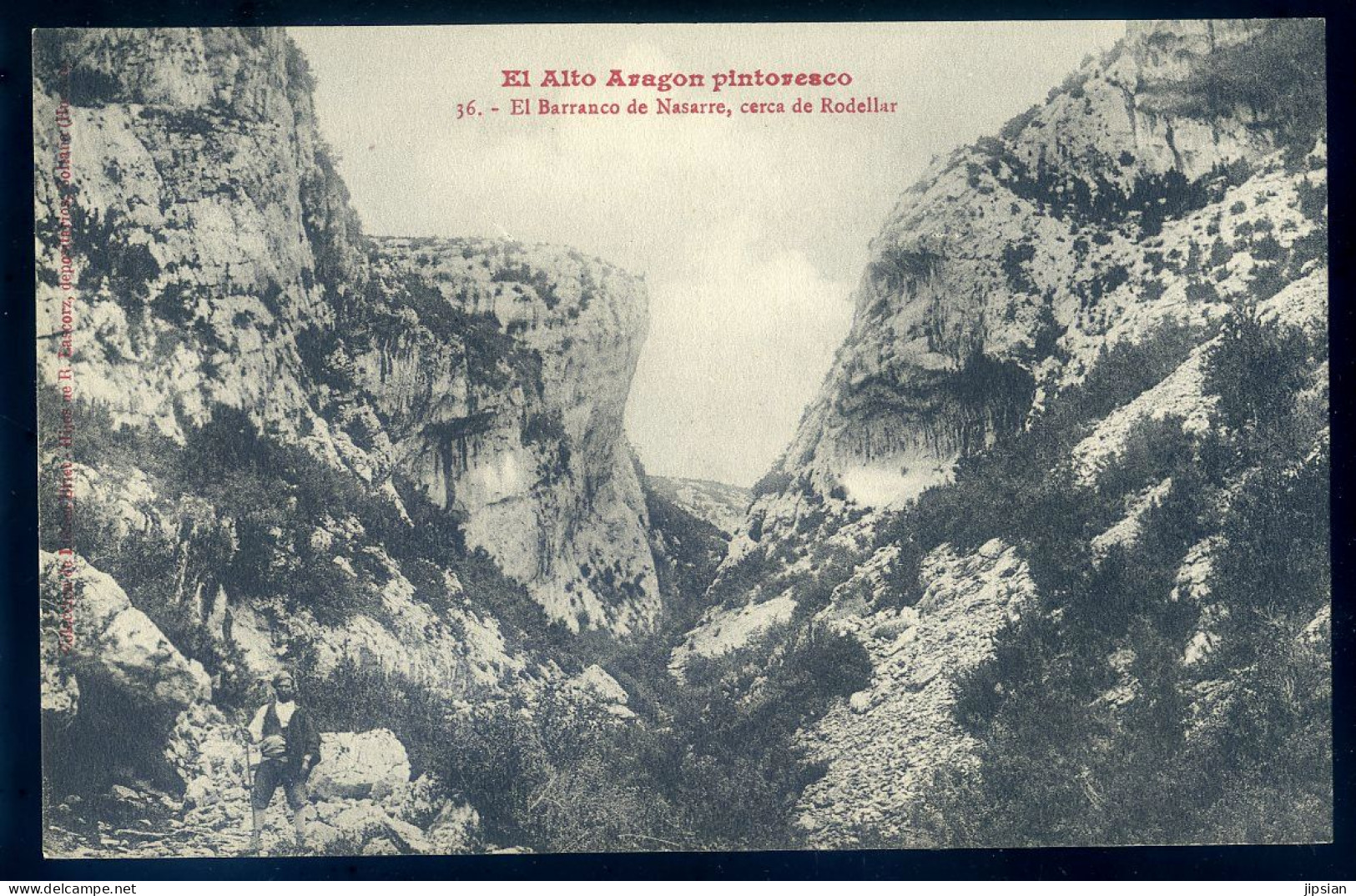 Cpa Espagne El Alto Aragon Pintoresco - El Barranco De Nasarre , Cerca De Rodellar    MAI24-03 - Huesca