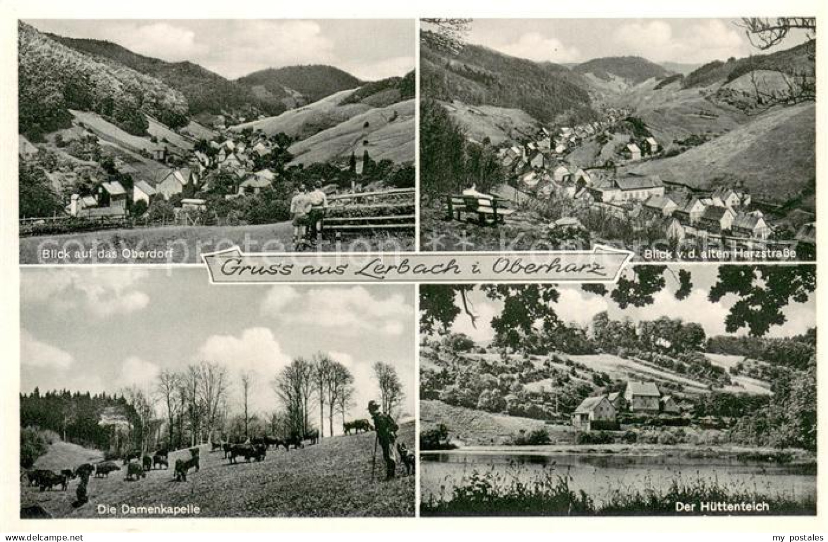 73673126 Lerbach Harz Panorama Blick Von Der Alten Harzstrasse Damenkapelle Vieh - Osterode