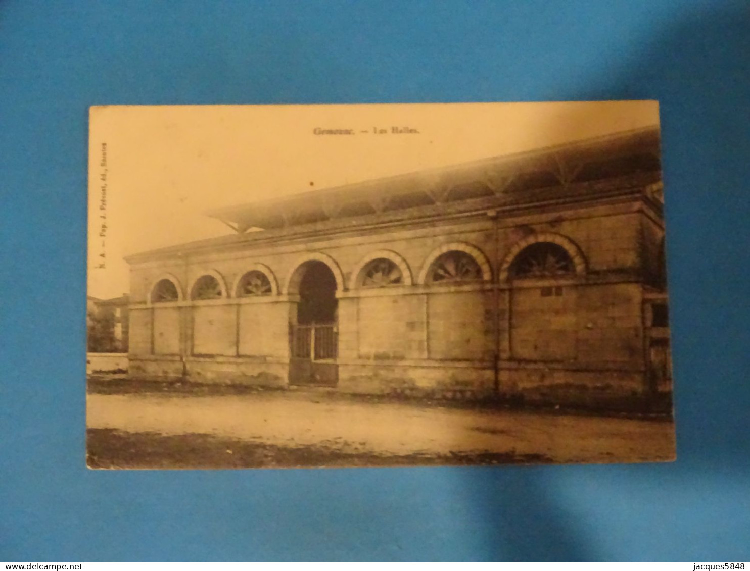 17) Gémozac - N° - Les Halles - Année:1907 - EDIT: Prevost - Andere & Zonder Classificatie