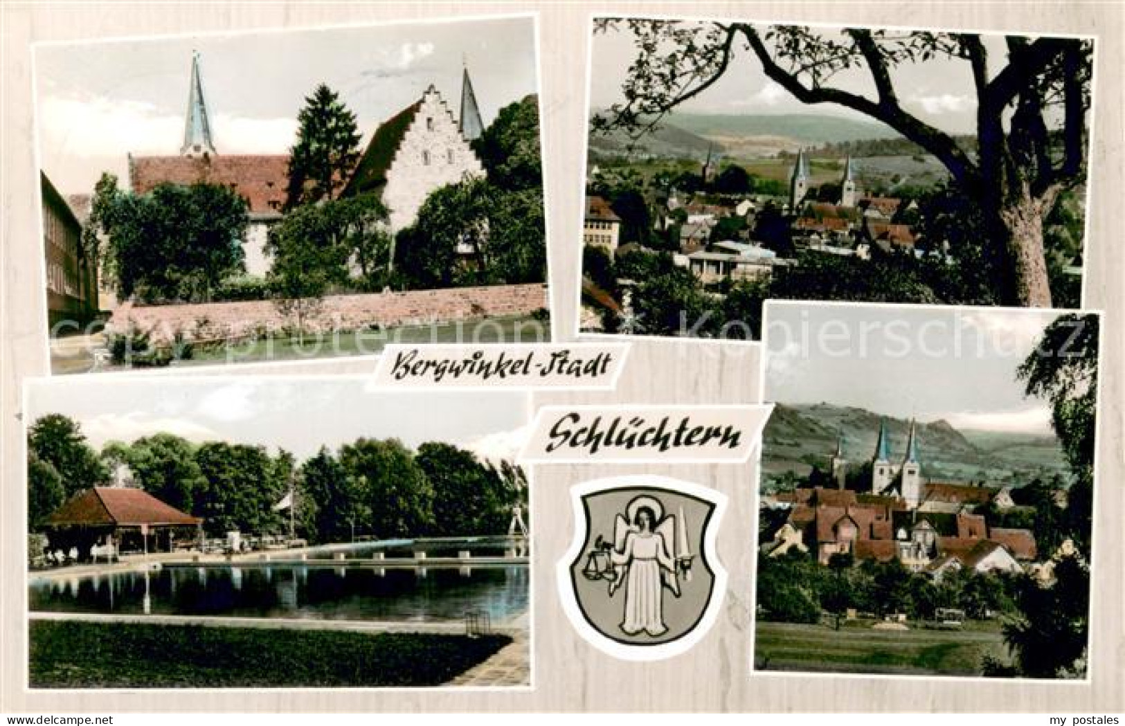 73673116 Schluechtern Kloster Schwimmbad Stadtpanorama Schluechtern - Schluechtern