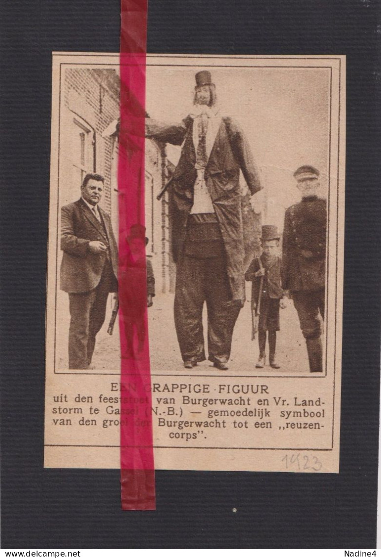 Gassel - Stoet Burgerwacht & Landstorm - Orig. Knipsel Coupure Tijdschrift Magazine - 1923 - Ohne Zuordnung