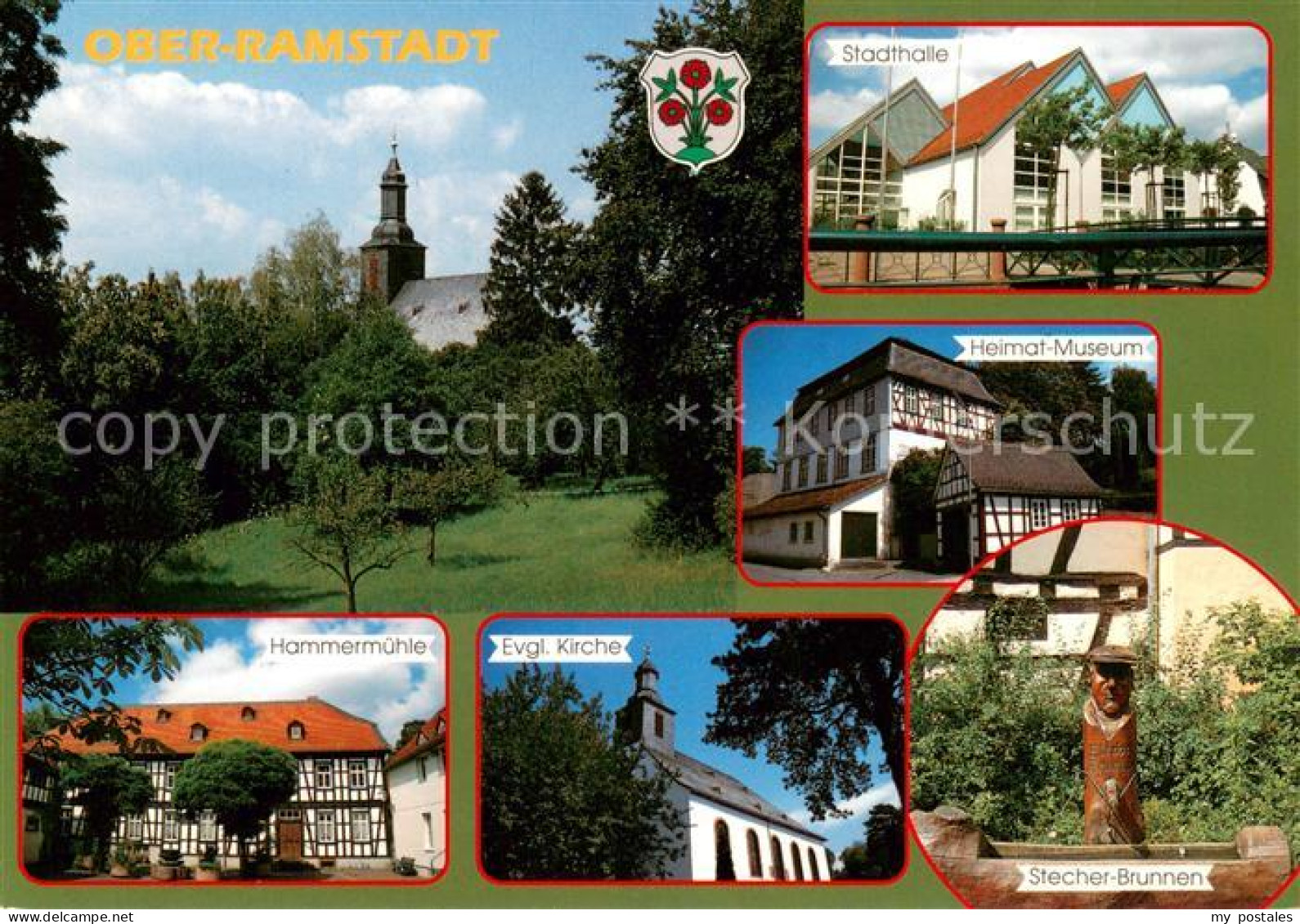 73673060 Oberramstadt Kirche Stadthalle Heimat Museum Hammermuehle Ev Kirche Ste - Sonstige & Ohne Zuordnung