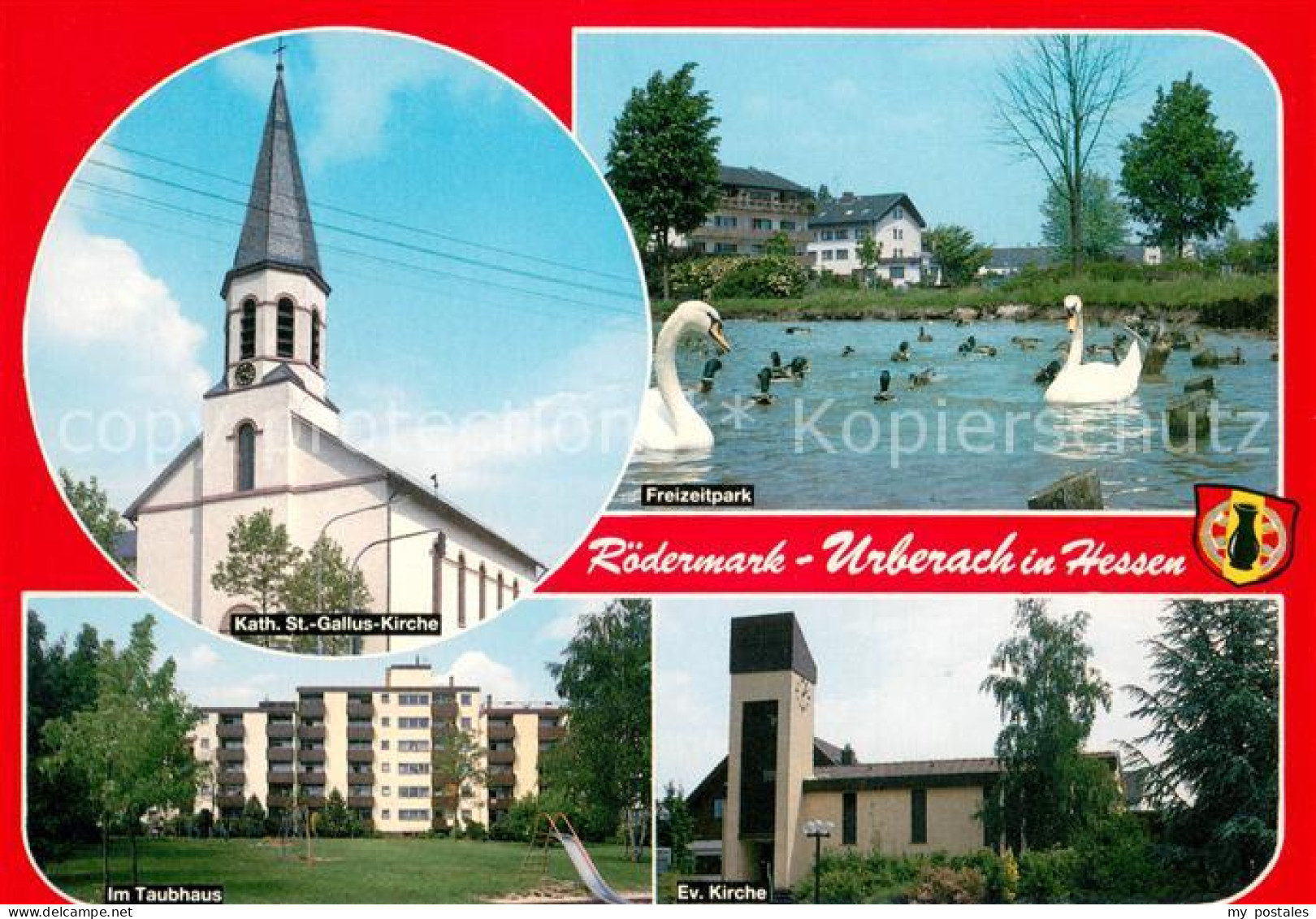73673056 Urberach Kath St Gallus Kirche Im Taubhaus Freizeitpark Ev Kirche Urber - Rödermark