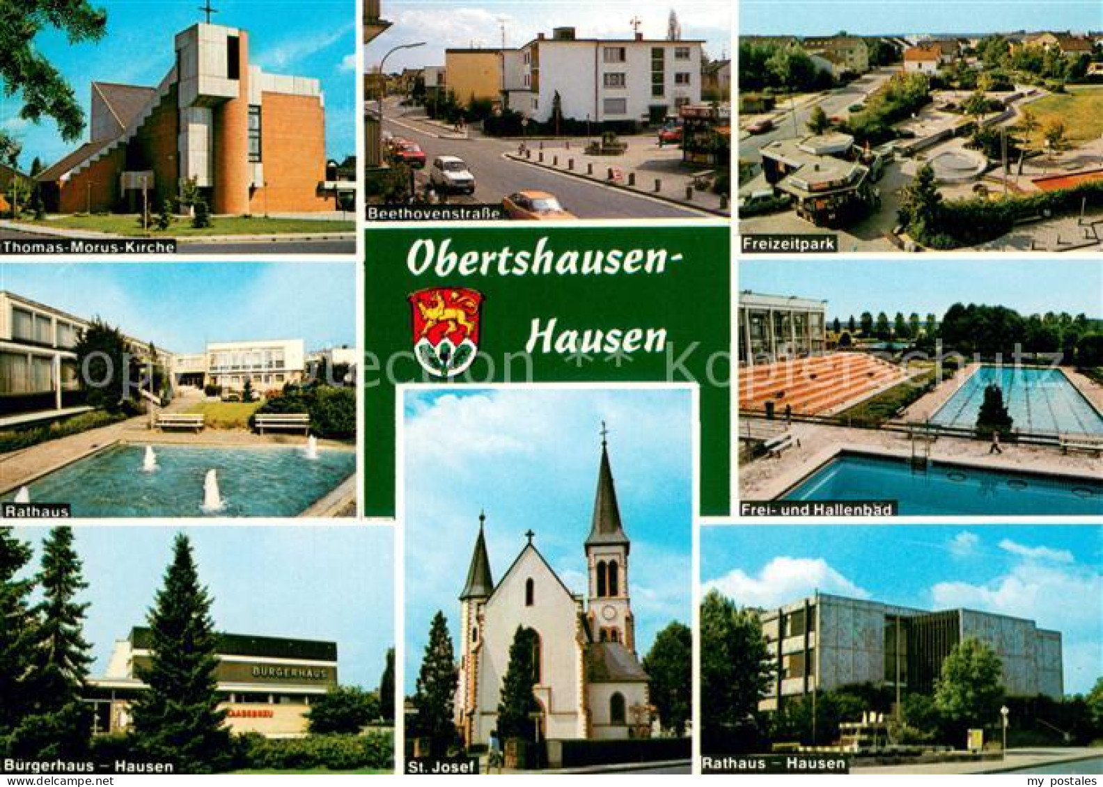 73673054 Obertshausen Thomas Morus Kirche Beethovenstr Freizeitpark Rathaus Frei - Obertshausen