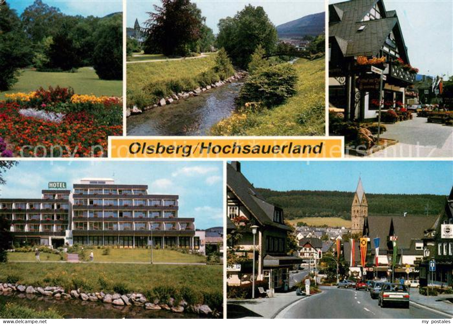 73673044 Olsberg Sauerland Teilansichten Hotel Strassenpartie Olsberg Sauerland - Sonstige & Ohne Zuordnung