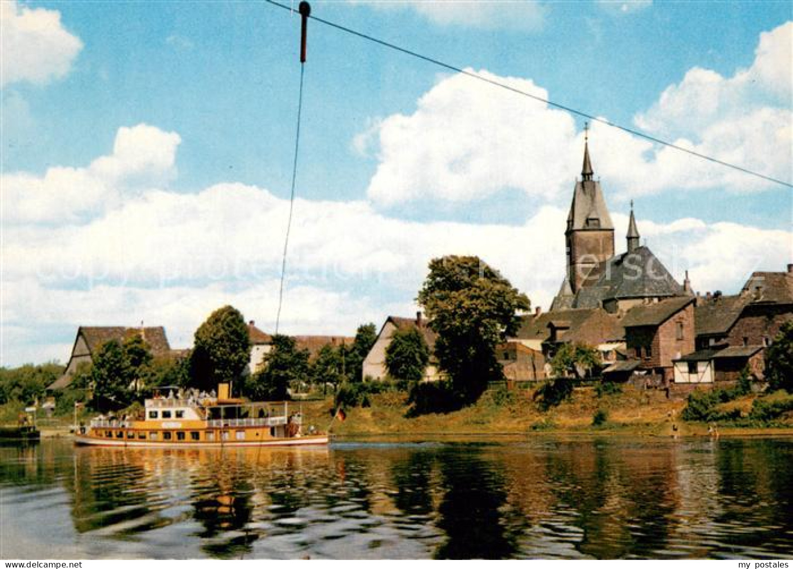 73673036 Luechtringen Oberweser Fahrgastschiff Kirche Luechtringen - Hoexter