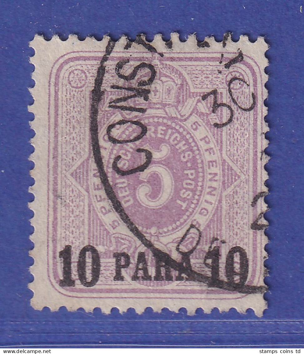 Deutsche Post In Der Türkei 1884  Mi.-Nr. 1a  O CONSTANTINOPEL - Turquie (bureaux)