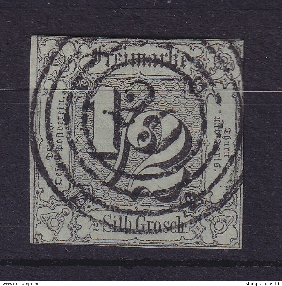 Thurn Und Taxis 1/2 Silbergroschen 1852 Mi.-Nr. 3 Mit Nummern-O 29 Hanau - Used