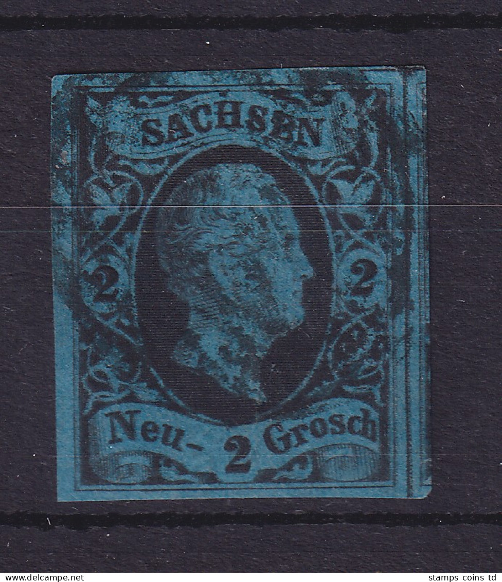 Sachsen 1852 König Friedrich August II. 2 Neugroschen  Mi.-Nr. 7 Gestempelt - Saxony
