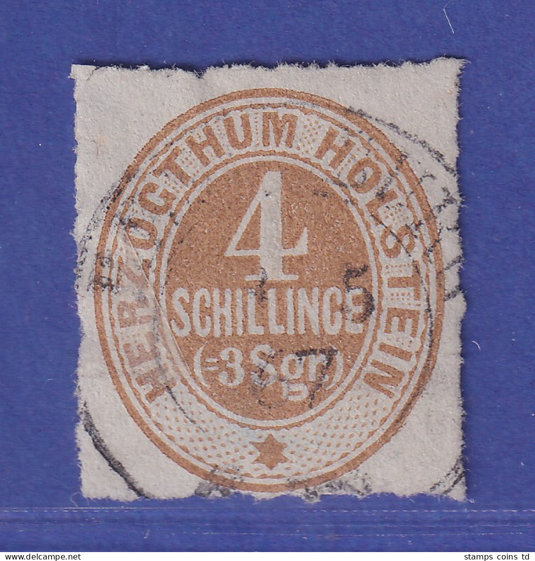 Schleswig-Holstein Und Lauenburg 4 Schilling Mi.-Nr. 25 Gestempelt - Schleswig-Holstein