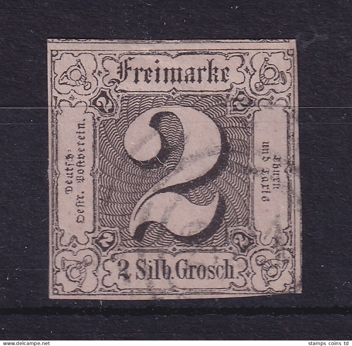 Thurn Und Taxis 2 Silbergroschen 1852 Mi.-Nr. 5a Gestempelt - Usati