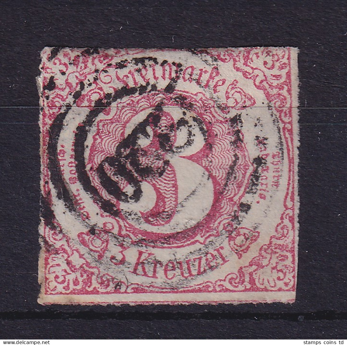 Thurn Und Taxis 3 Kreuzer 1865  Mi.-Nr. 42 Gestempelt - Usados