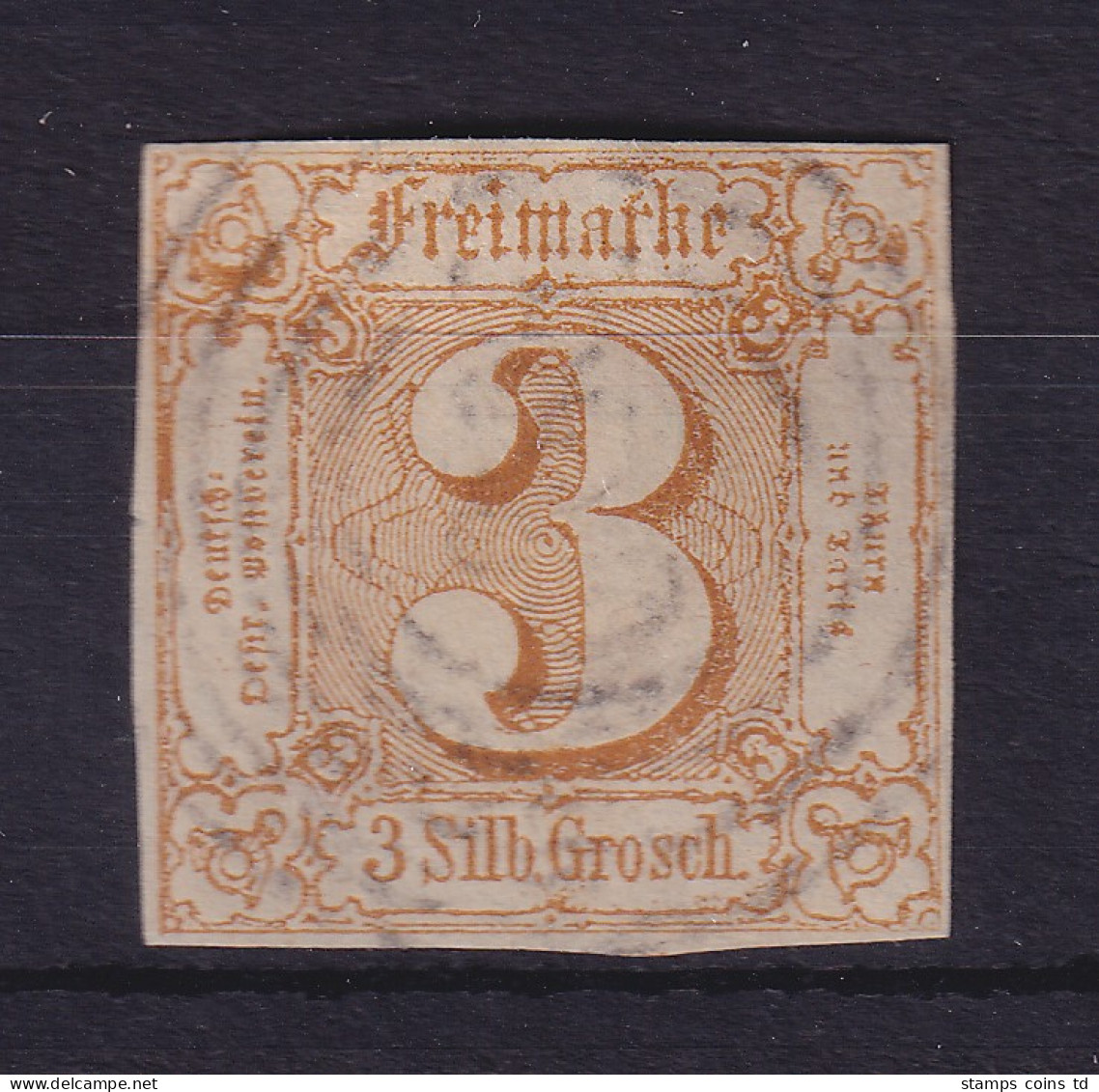 Thurn Und Taxis 3 Silbergroschen 1863  Mi.-Nr. 31 Gestempelt - Usados