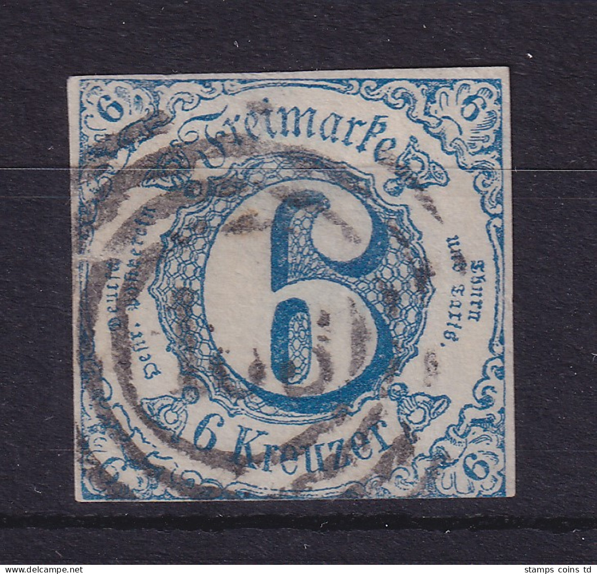 Thurn Und Taxis 6 Kreuzer 1862  Mi.-Nr. 33IA  Gestempelt - Afgestempeld