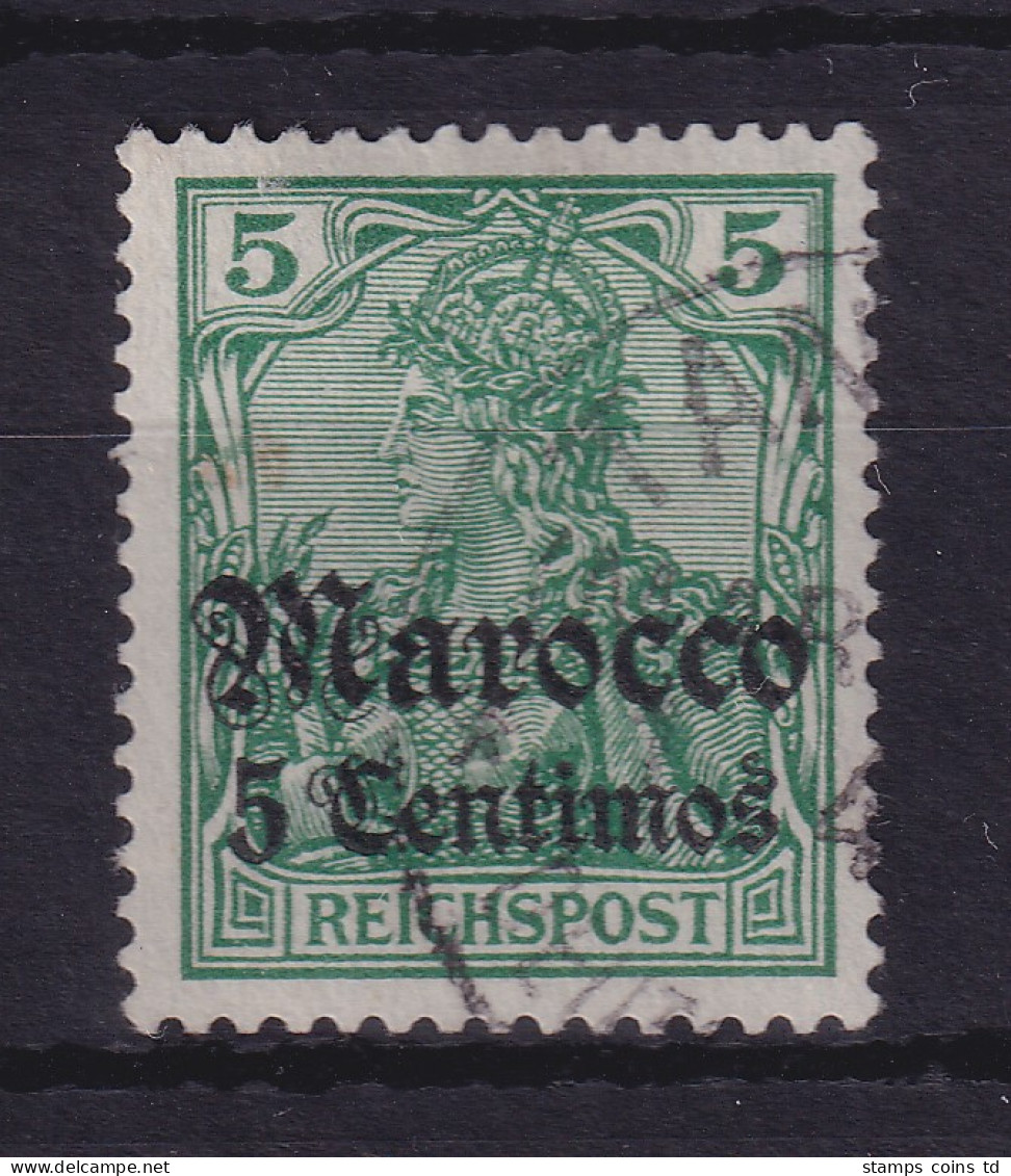 Deutsche Post In Marokko 1905  Mi.-Nr. 20 Gestempelt - Maroc (bureaux)