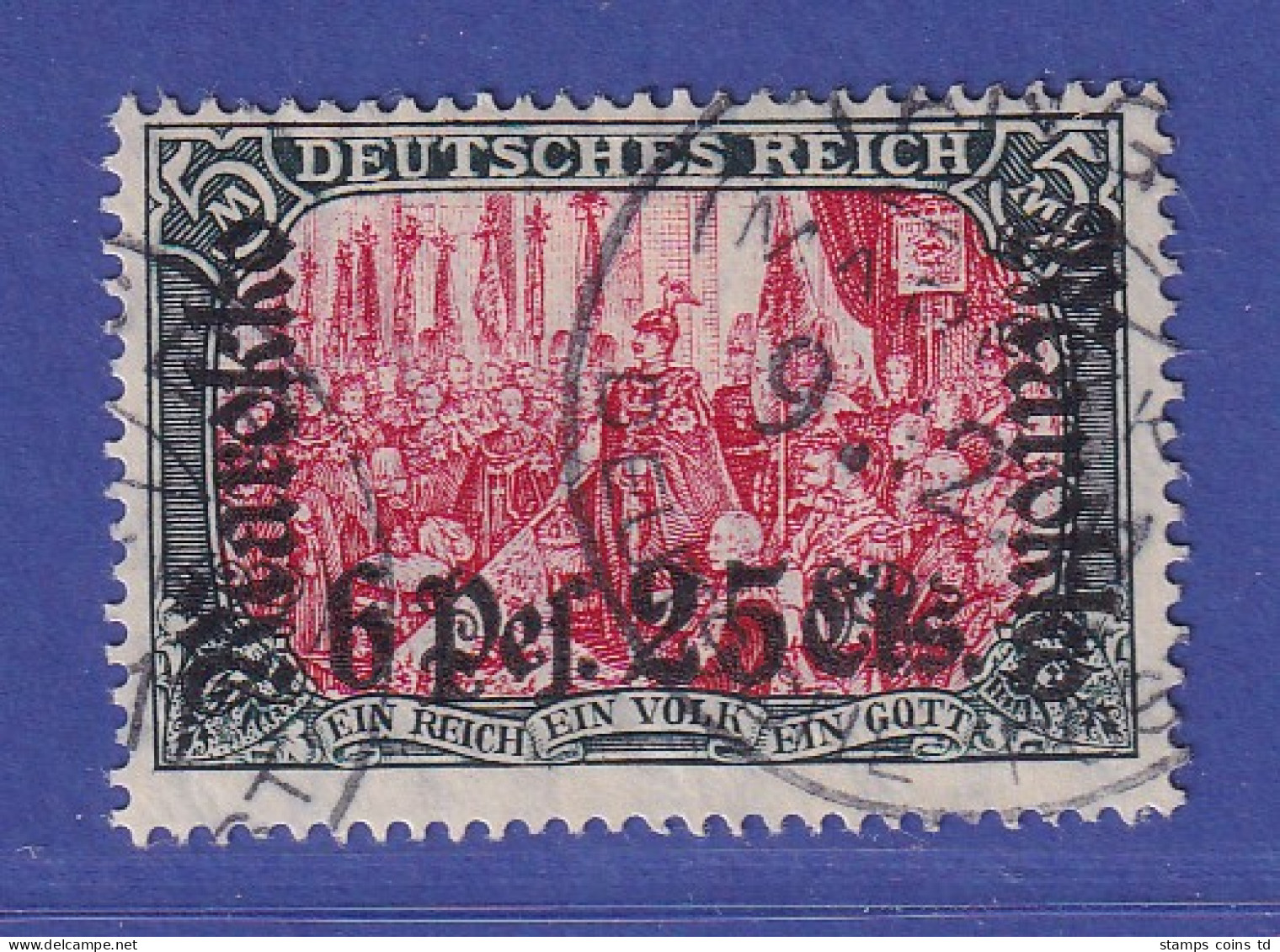 Deutsche Post In Marokko 1911 Mi.-Nr. 58IAa Gestempelt Gpr. PFENNINGER - Maroc (bureaux)