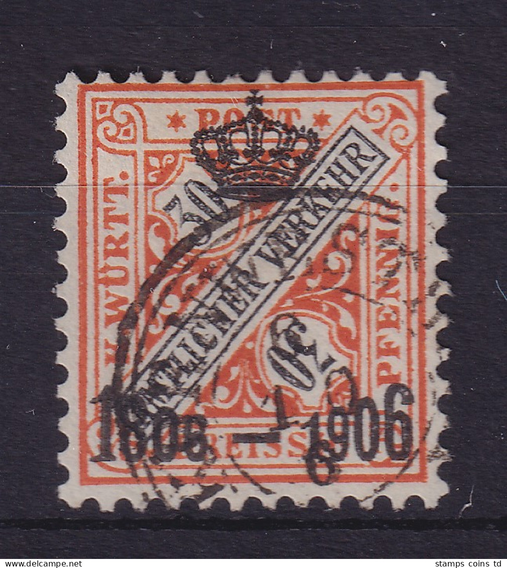 Württemberg 1906 Dienstmarke 100-Jahr-Feier 30 Pf Mi.-Nr. 223 Gestempelt - Used