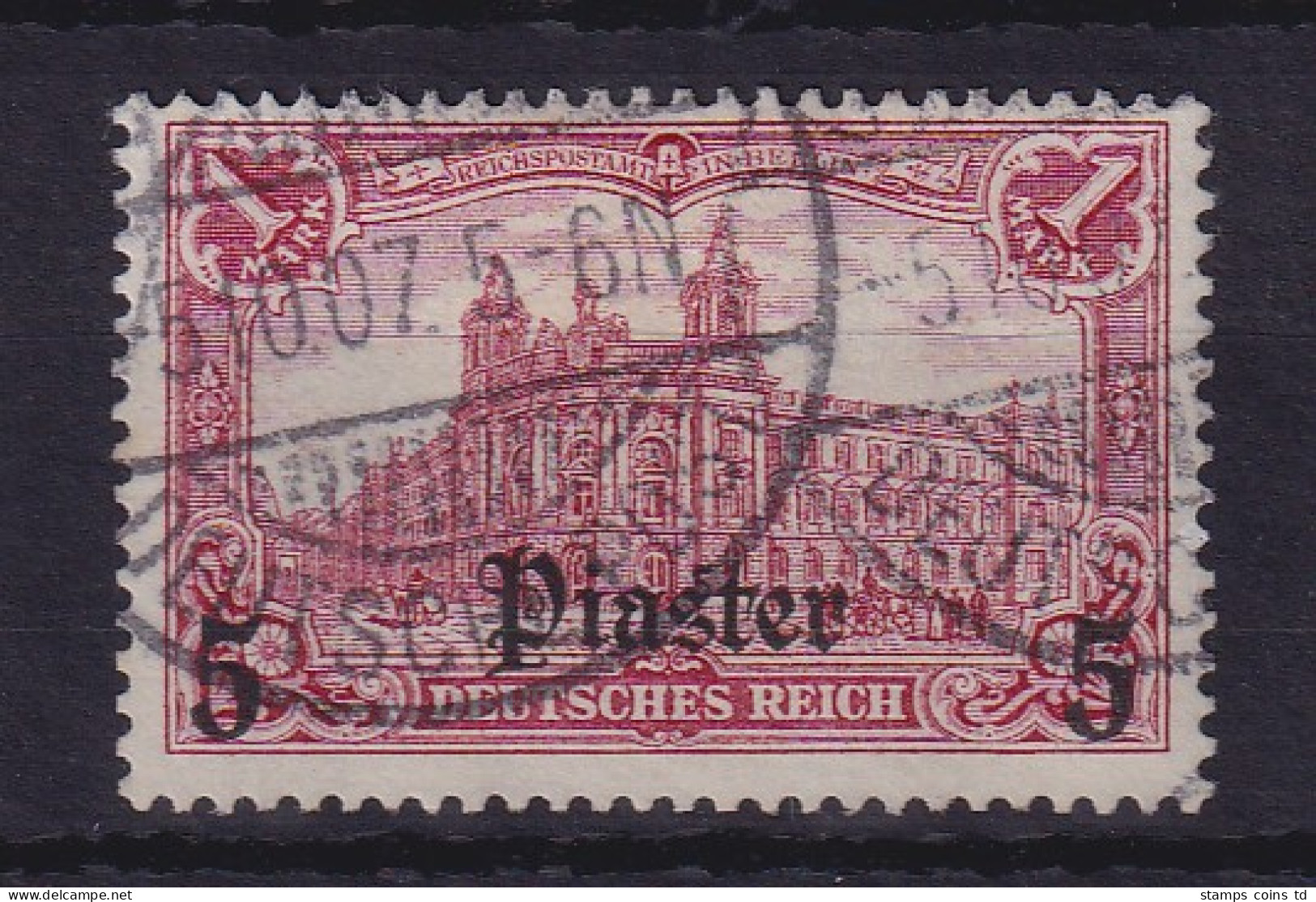 Deutsche Post In Der Türkei 1905  Mi.-Nr. 32 B Gestempelt - Deutsche Post In Der Türkei