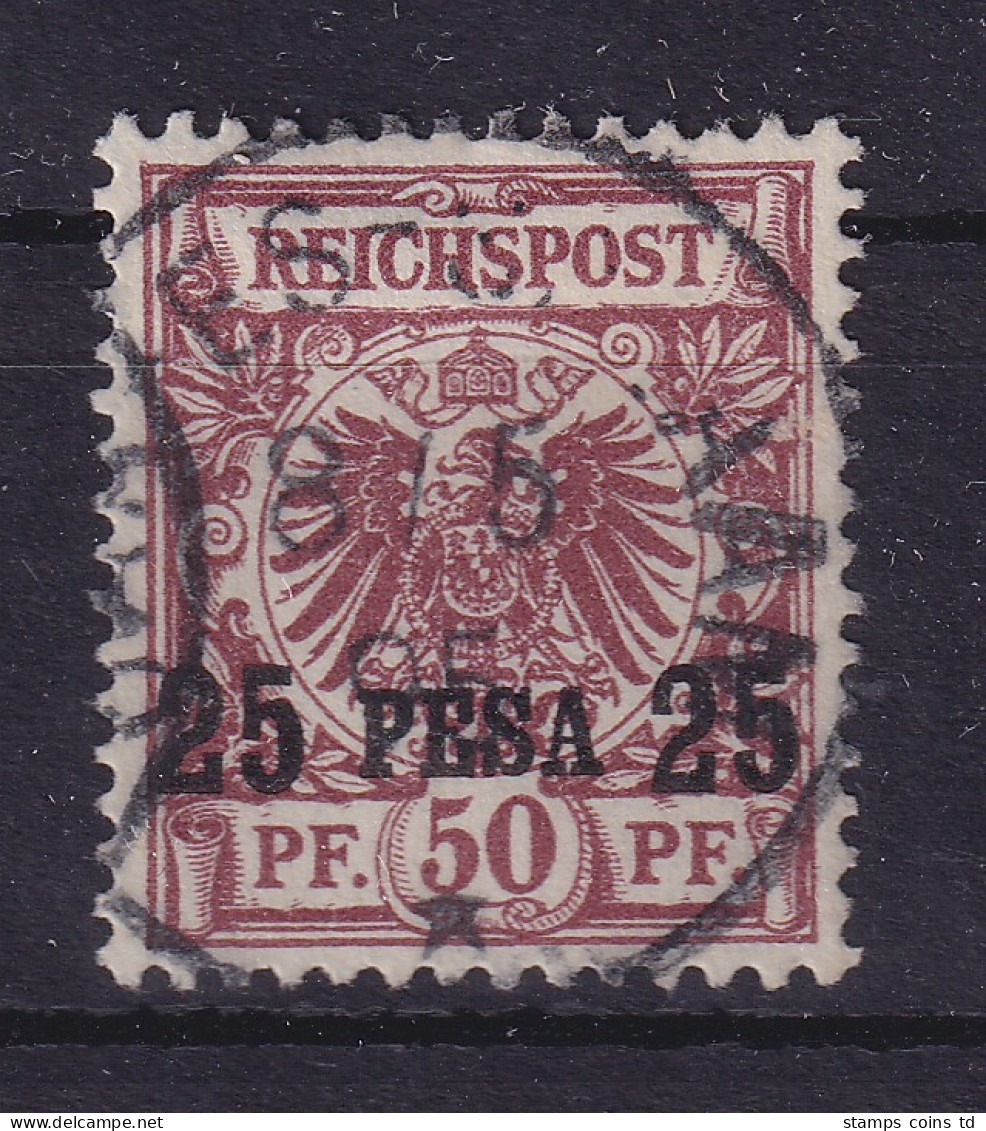 Deutsch-Ostafrika 1893  Mi.-Nr. 5 IIa Breiter Aufdruck Gestempelt - Africa Orientale Tedesca