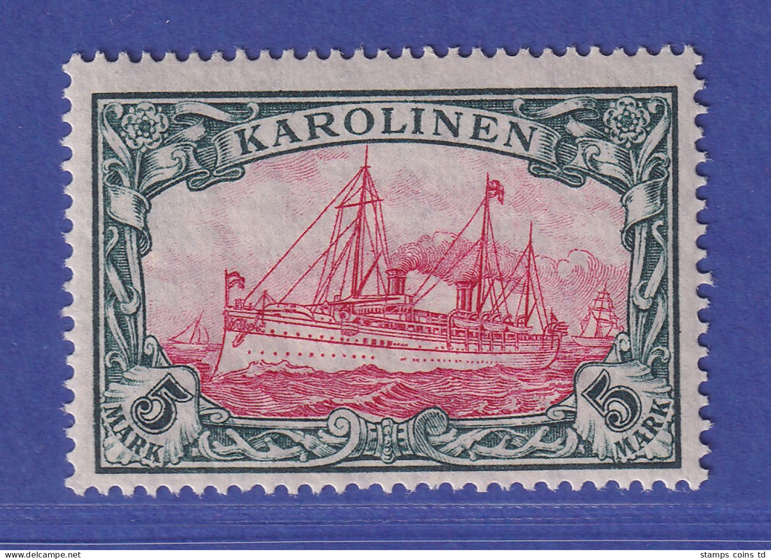 Dt. Kolonien Karolinen 1915 Mi.-Nr. 22 IIA Postfrisch ** - Caroline Islands