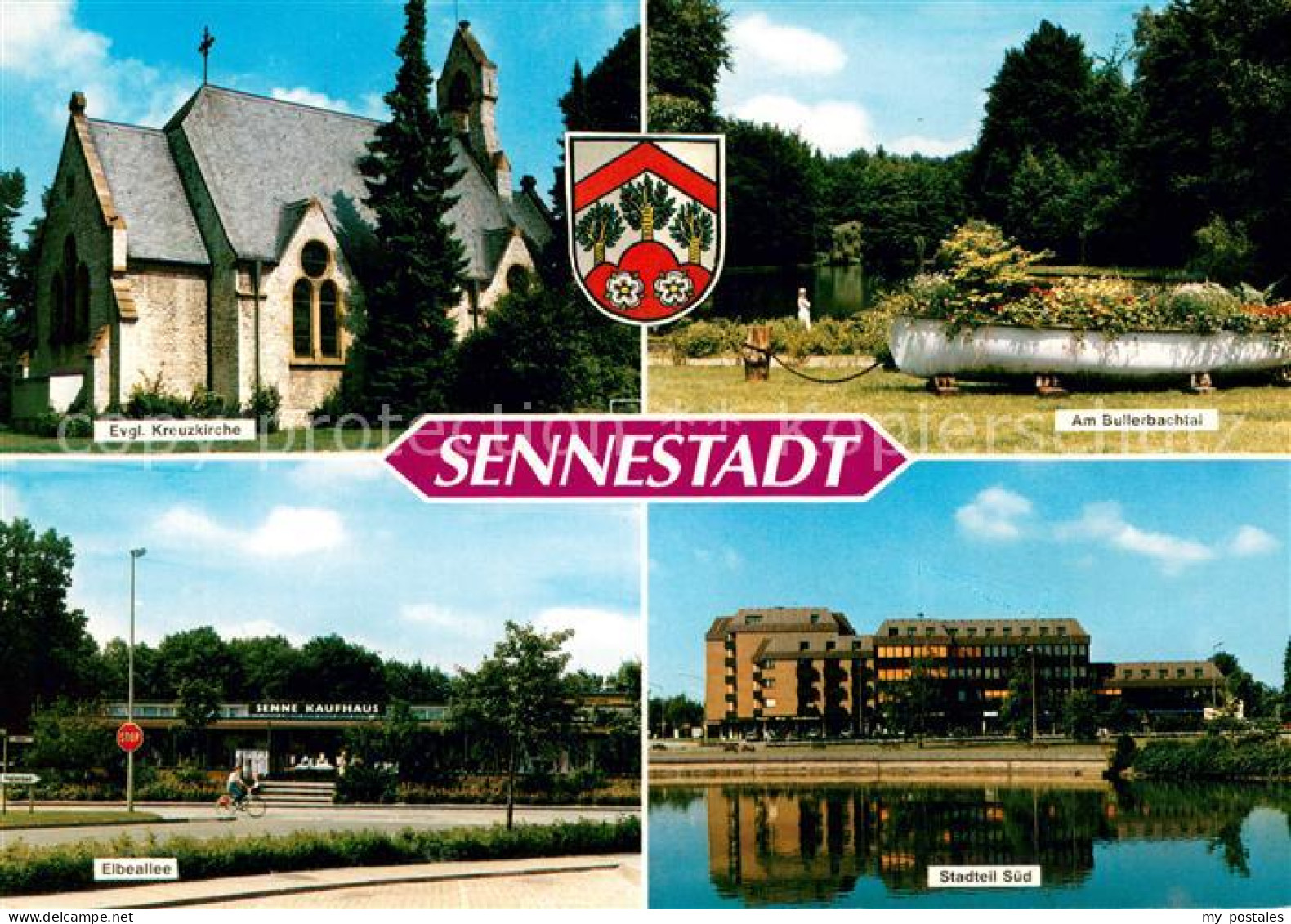 73673024 Sennestadt Ev Kreuzkirche Am Bullerbachtal Elbeallee Stadtteil Sued Sen - Bielefeld