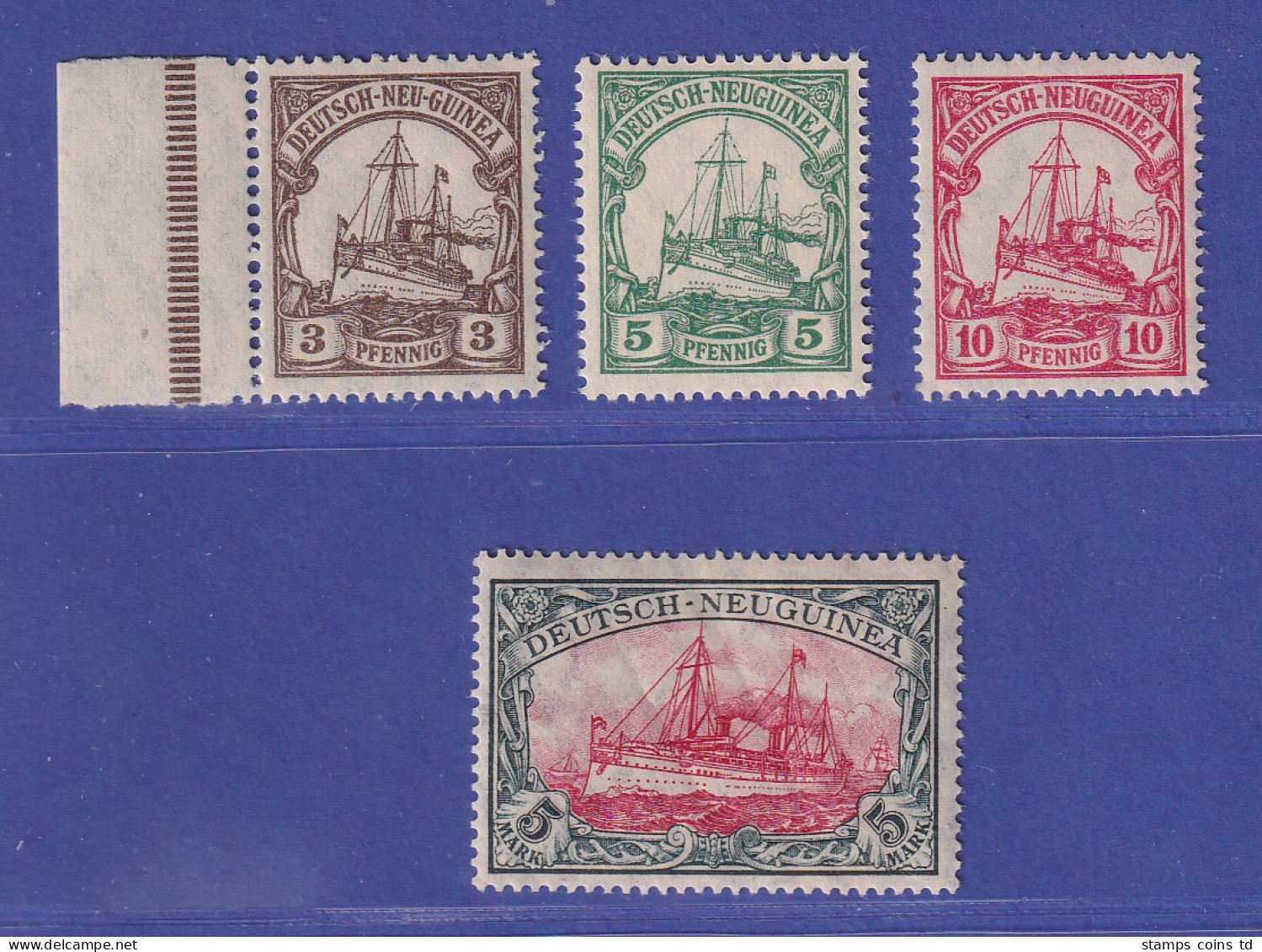 Deutsch-Neuguinea 1914/18  Mi.-Nr. 21-23 Und 24 Postfrisch ** - Deutsch-Neuguinea