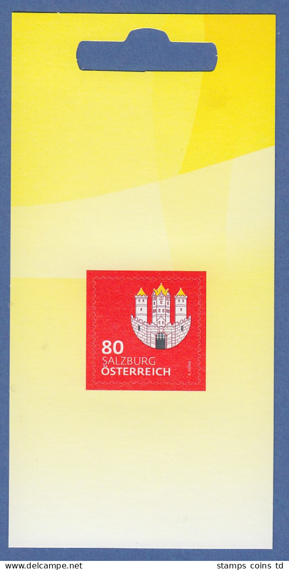 Österreich 2018 Heraldik Folienblatt Mit 1x Salzburg 80er Mi-Nr 3409 ** - Unused Stamps