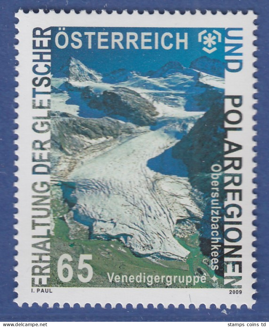 Österreich 2009 Sondermarke Schutz Gletscher Und Polargebiete  Mi.-Nr. 2797 - Nuovi