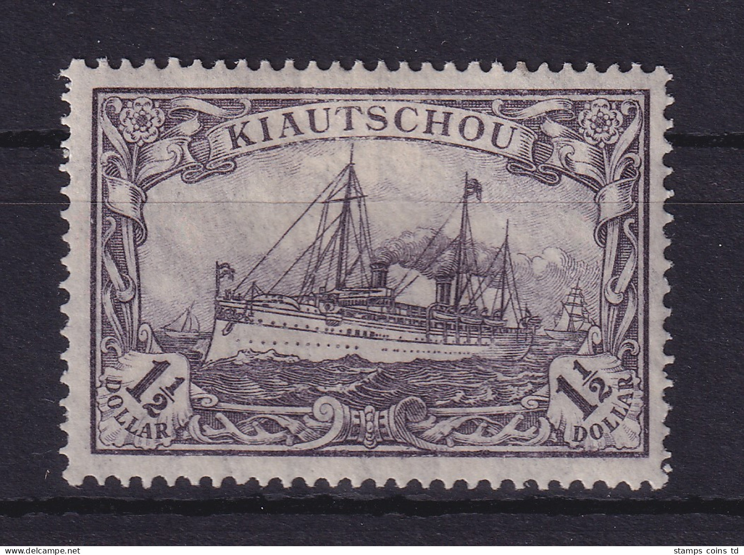 Dt. Kolonien Kiautschou 1919  1 1/2 Dollar  Mi.-Nr. 36 IIB Ungebraucht * - Kiauchau