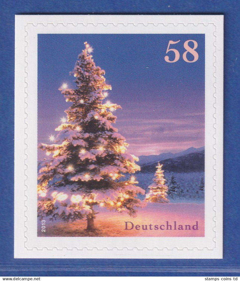 Bund 2013 Weihnachtsbaum In Winterlandschaft 58 Cent SELBSTKLEBEND Mi-Nr.3041 ** - Autres & Non Classés