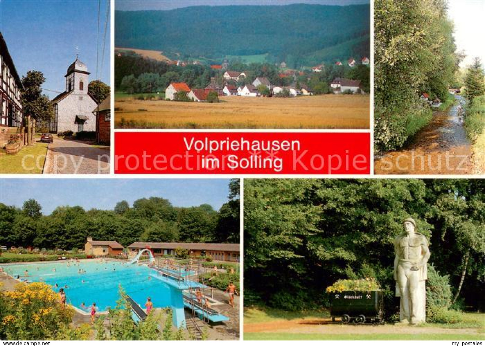 73672986 Volpriehausen Kirche Panorama Waldweg Schwimmbad Glueckauf Monument Vol - Uslar