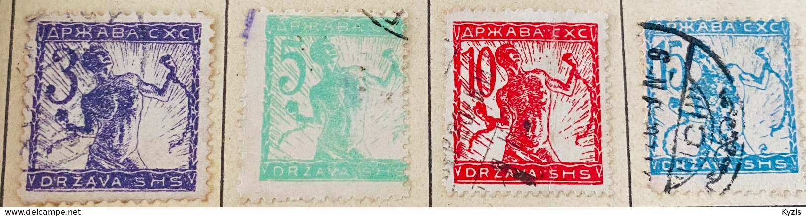 YOUGOSLAVIE - Disjoncteur De Chaîne  1919 - SÉRIE - Used Stamps