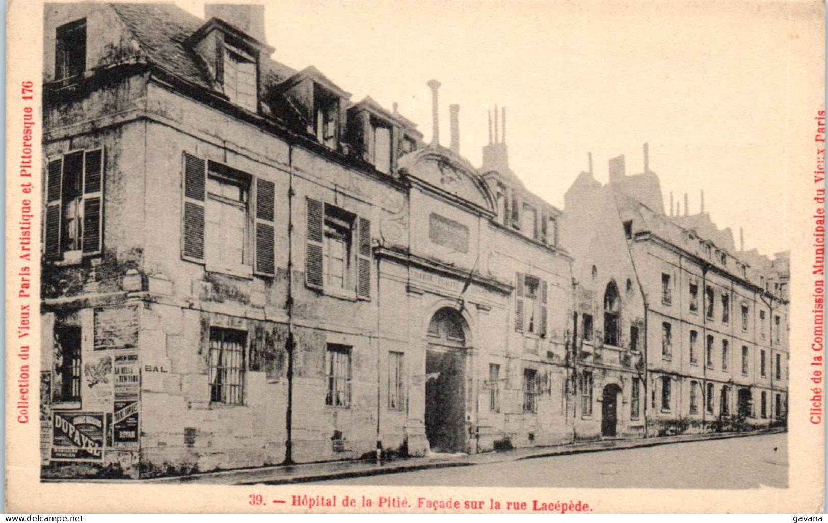 75 PARIS - Hopitals De La Pitié - Façade Sur La Rue Lacépède - Santé, Hôpitaux