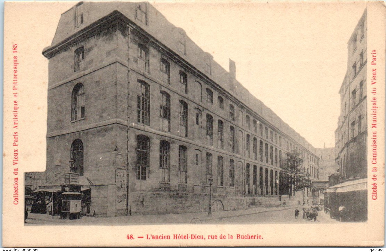 75 PARIS - L'ancien Hotel-dieu, Rue De La Bucherie  - Other & Unclassified