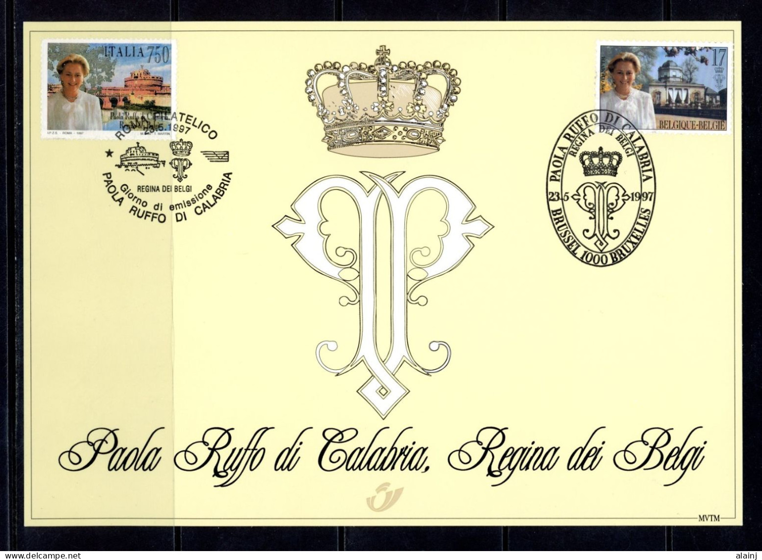 BE   2706 HK   ---  Anniversaire Paola, Reine Des Belges - Souvenir Cards - Joint Issues [HK]