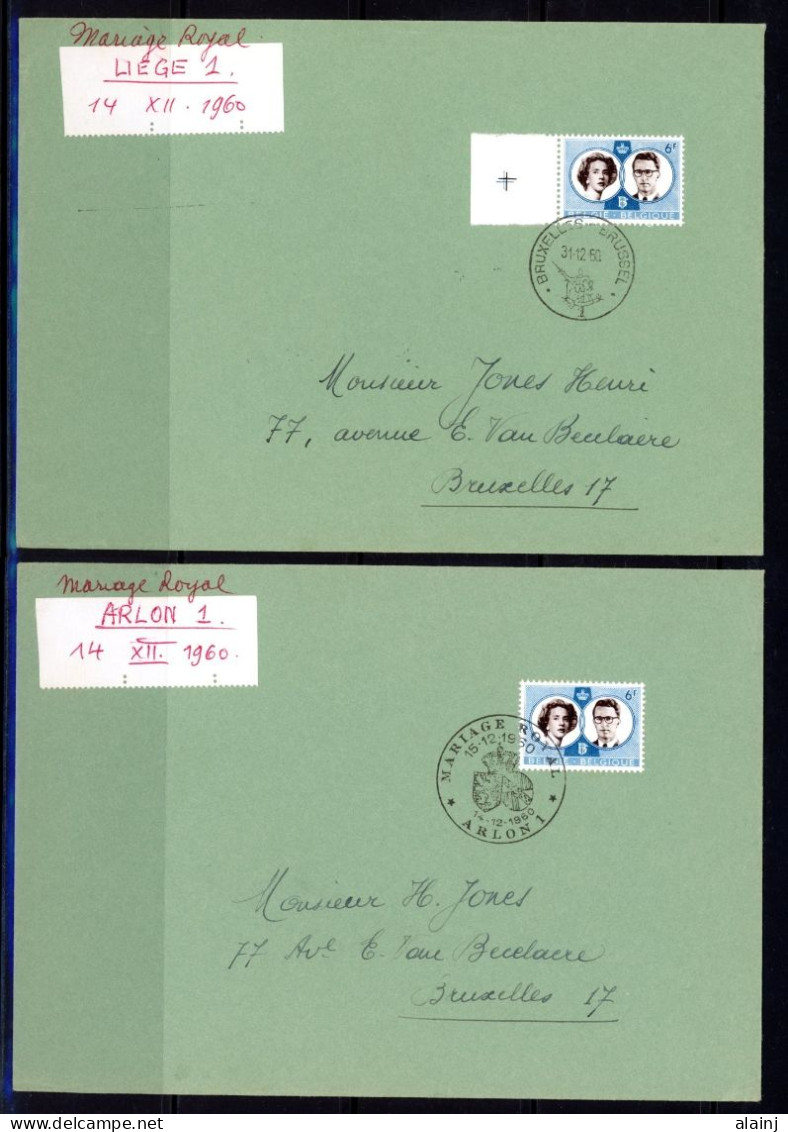 BE   1169 - 1171 + 10 X 1171   ---  Obl. 1er Jour  --  Enveloppes A5  --   Mariage Royal + Toutes Les Provinces - Cartas & Documentos