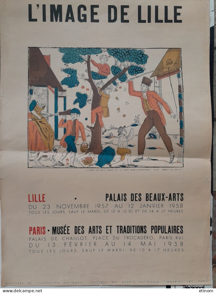Affiche Lille Exposition 1957 L'image De Lille - Affiches