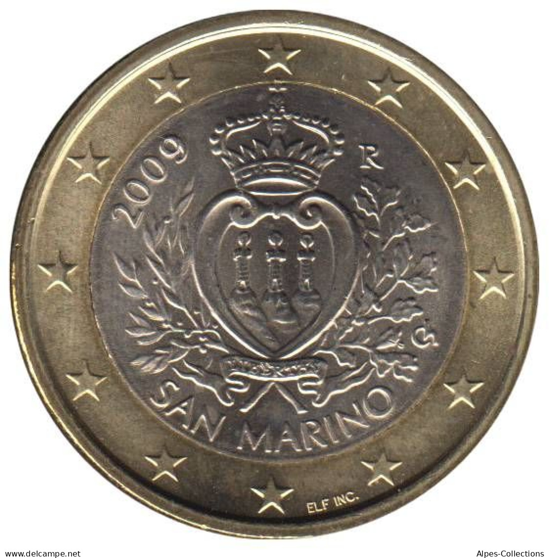 SA10009.1 - SAINT MARIN - 1 Euro - 2009 - San Marino