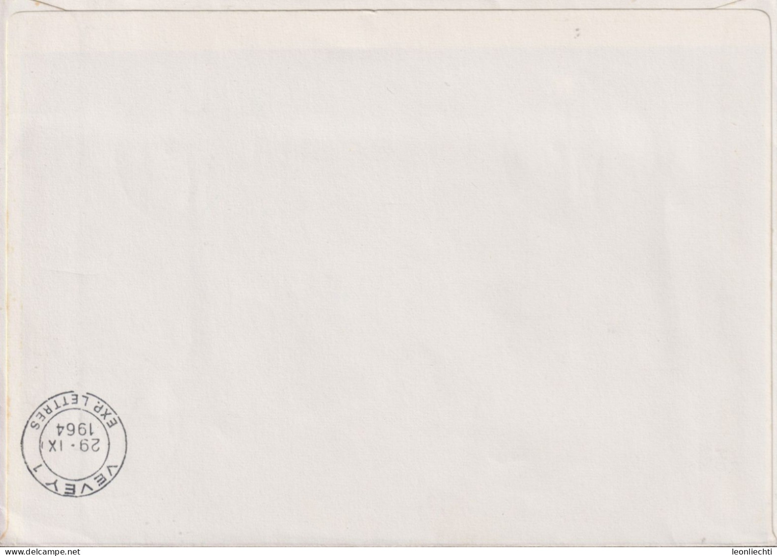 1964 Schweiz Brief  Vol Postal Par Ballon Libre, Mehrfachfrankatur Zum:CH 402-409, Mi:CH 782-785+791-794 (Pro Juventute) - Montgolfier