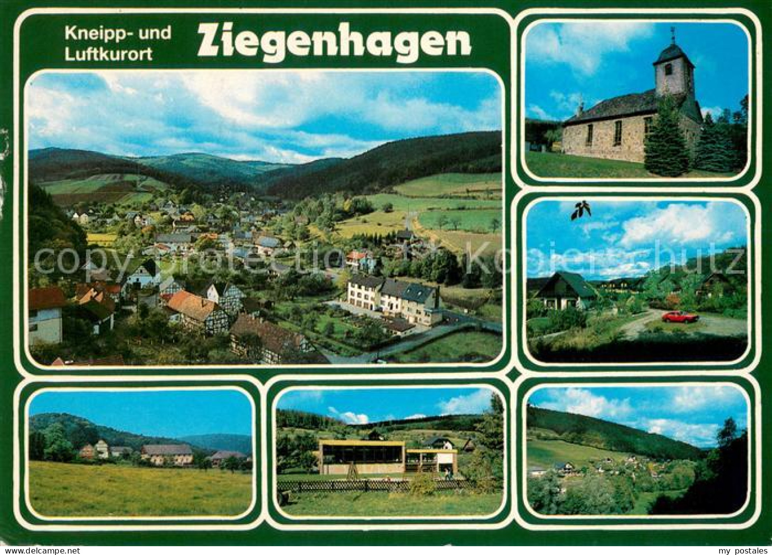 73672939 Ziegenhagen Witzenhausen Fliegeraufnahme Kirche Panorama Teilansichten  - Witzenhausen