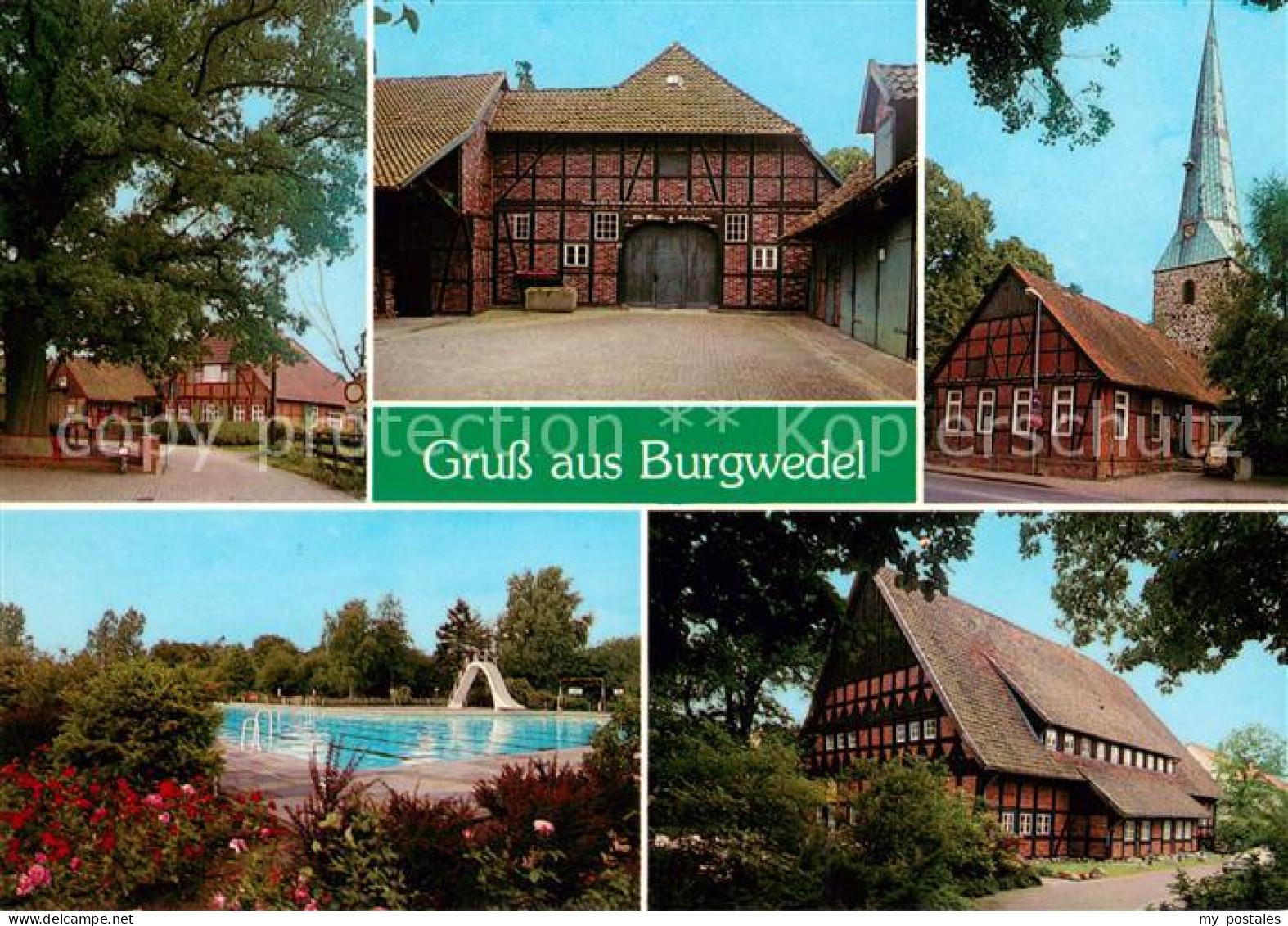 73672895 Burgwedel Bauerngehoeft Scheune Kirche Freibad Fachwerkhaus Burgwedel - Burgwedel