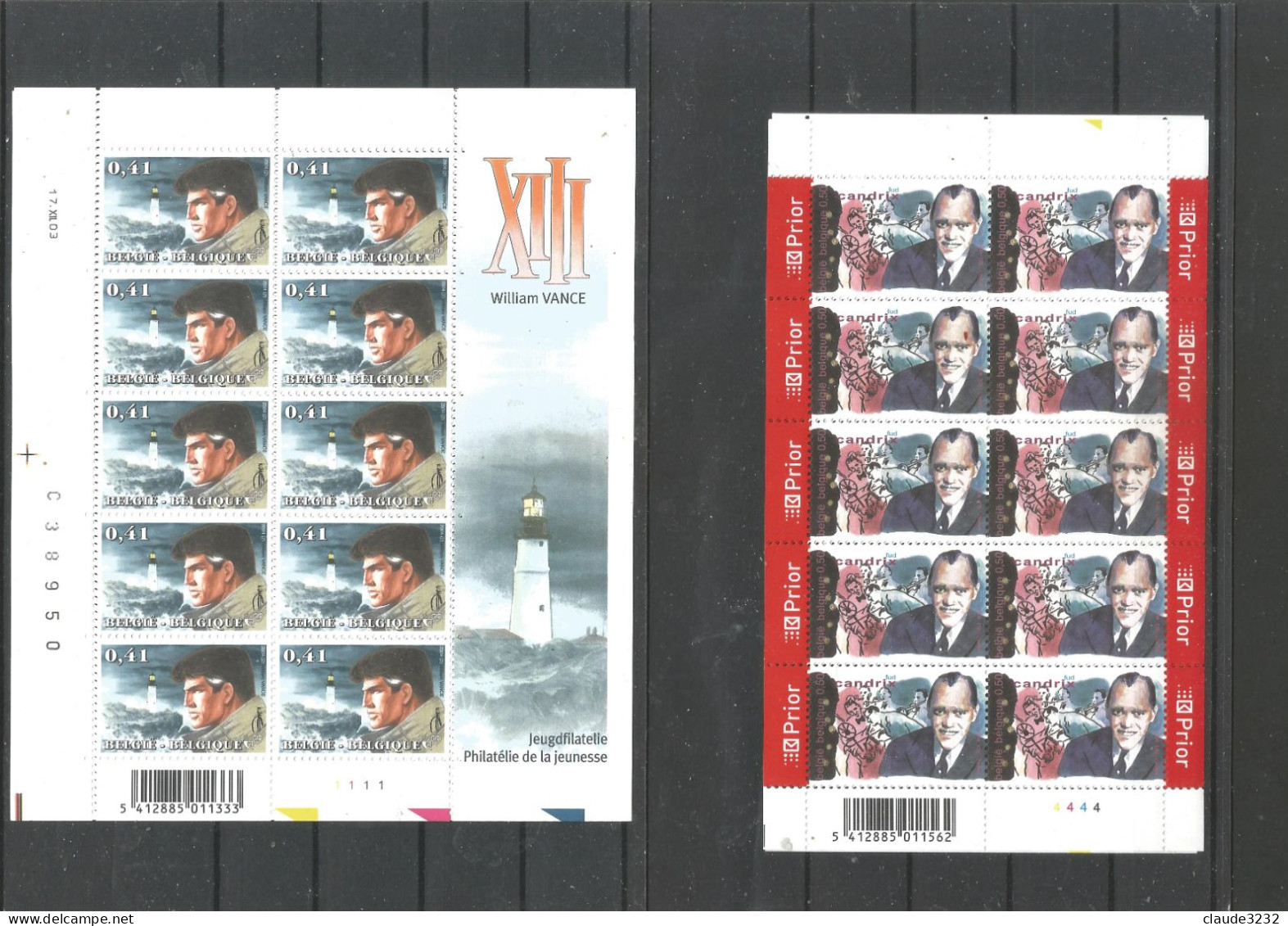 12.Belgique : Timbres Neufs** - Collections