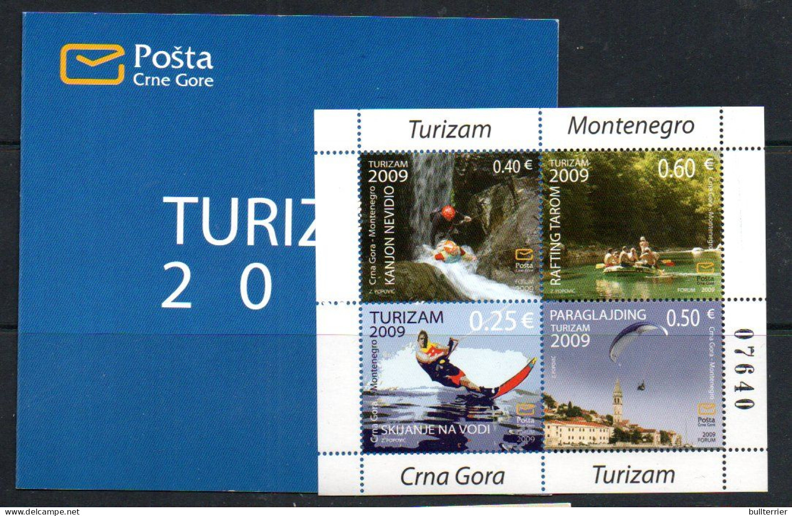 TOURISM - Montenegro - 2009- Tourism S/sheetlet Booklet Complete  Mint Never Hinged - Sonstige & Ohne Zuordnung