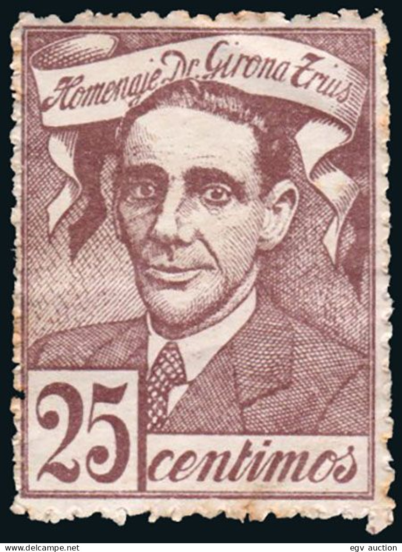 Barcelona - ** S/Cat - 1938 "25 Cts. Homenaje Dr. Girona I Trius" - Unused Stamps