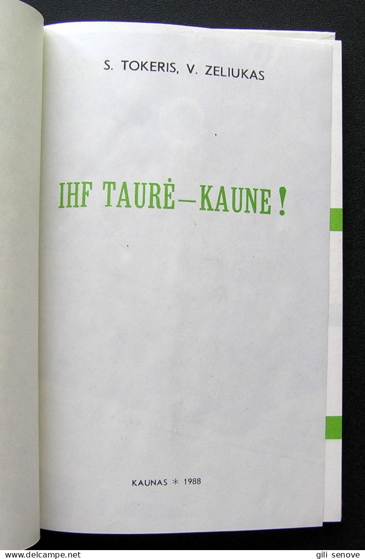 Lithuanian Book / IHF Taurė - Kaune 1988 - Libros Antiguos Y De Colección