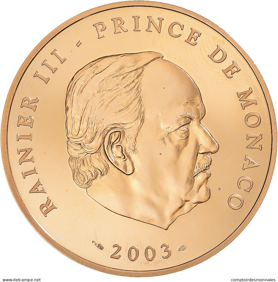 Monnaie, Monaco, Rainier III, 100 Francs, 2003, BE, FDC, Or, Gadoury:MC183 - 1960-2001 Nouveaux Francs