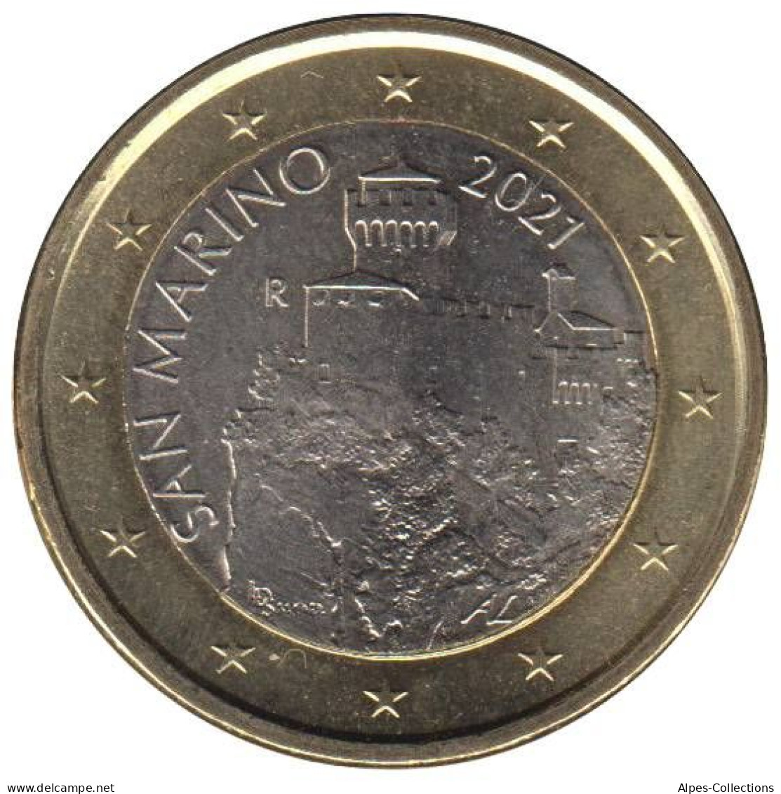 SA10021.1 - SAINT MARIN - 1 Euro - 2021 - San Marino
