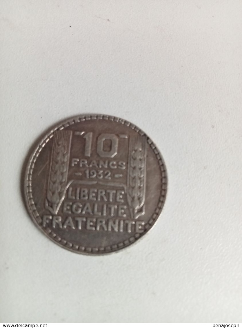 Pièce De 10 Francs Turin Argent De 1932 - 10 Francs