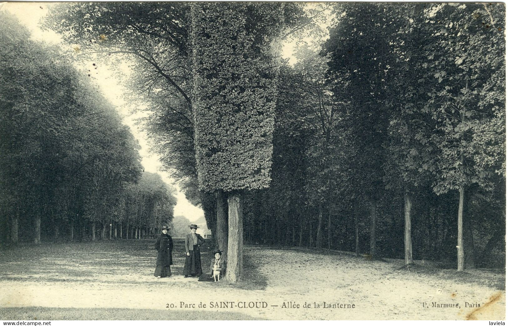 92 ST CLOUD - Allée De La Lanterne - Circulée 1919 - Saint Cloud